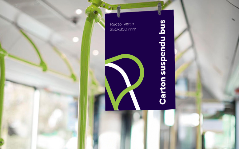 PCL carton suspendu bus