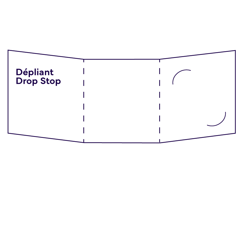 PCL icon dépliant Drop Stop